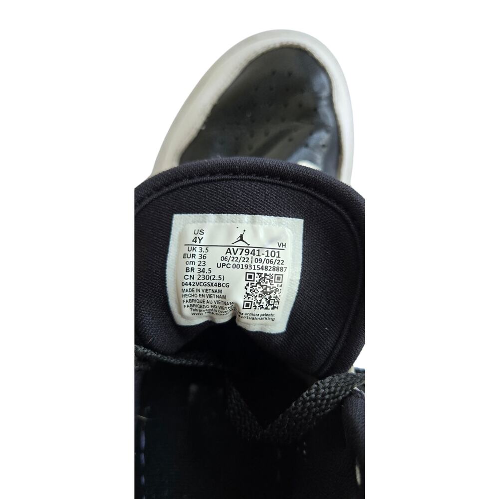 Nike Jordan Access JUMPMAN Youth Sneakers High Top Leather Streetwear Sz 4.5 Y - Picture 3 of 7